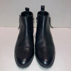 Caslon Ankle Boots Double Sided Zipper Water Resistant Black Size US 5 1/2 M